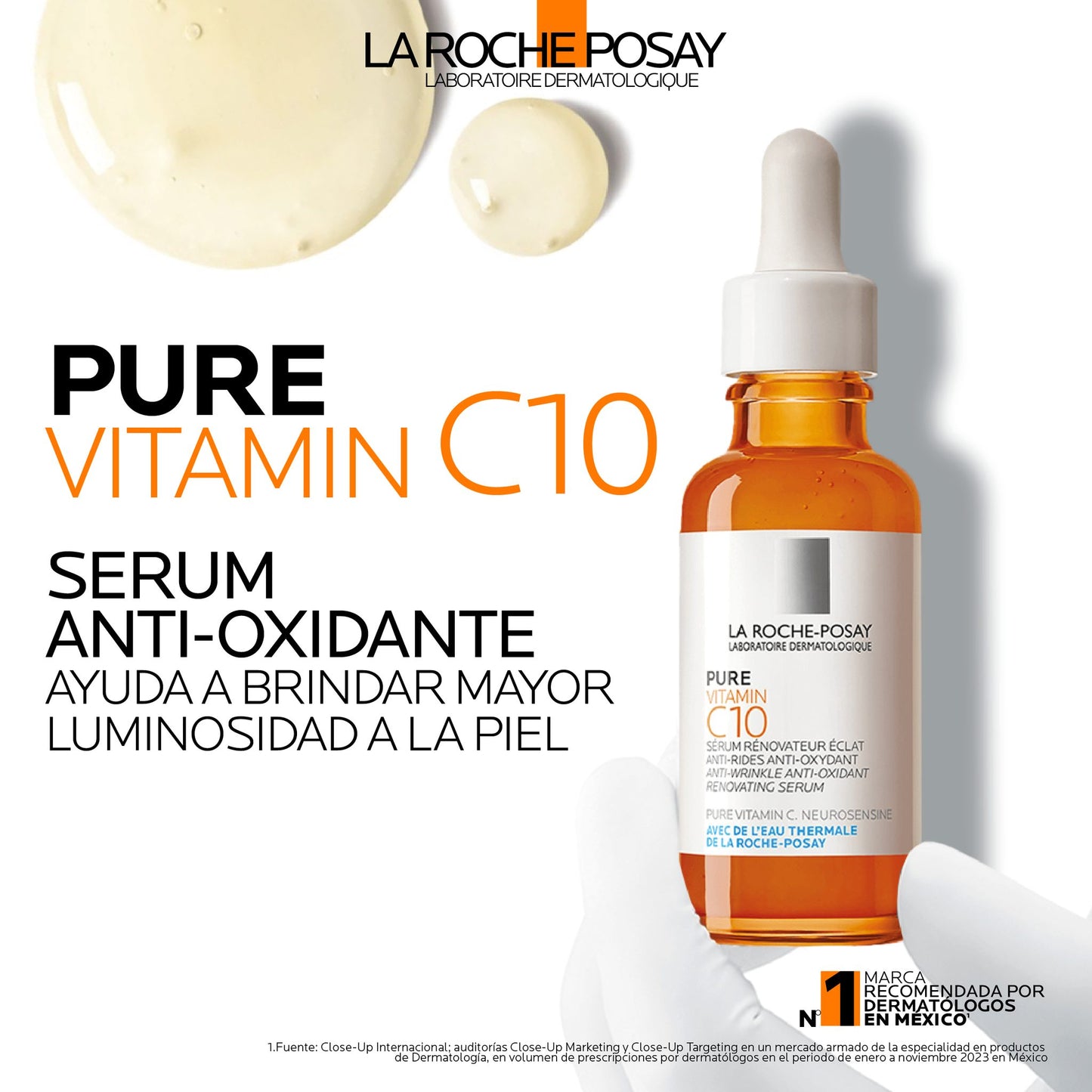 LA ROCHE POSAY Pure Vitamin C10 Serum Facial Anti-Arrugas y Antioxidante