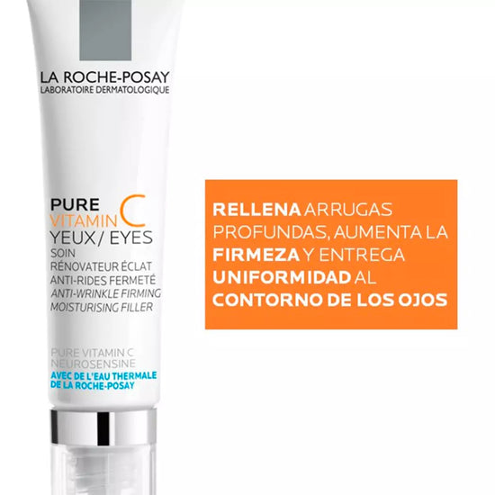 LA ROCHE POSAY Pure Vitamin C Ojos, Contorno de Ojos Anti-Arrugas, 15ml