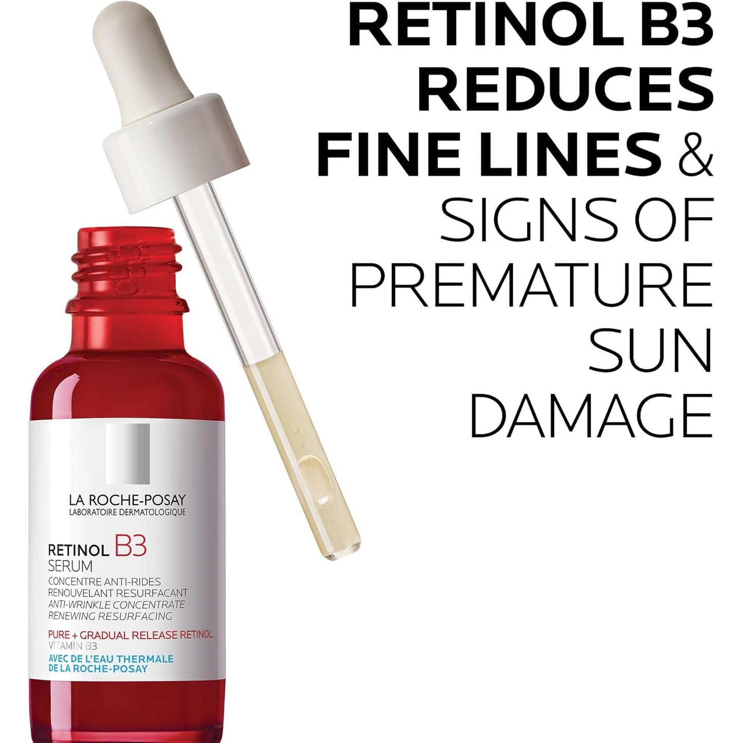 LA ROCHE POSAY Retinol B3 Serum, Suero Concentrado Anti-Arrugas, 30ml