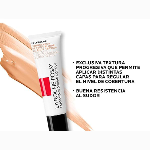 LA ROCHE POSAY Toleriane Teint Fluide SPF25. Base de Maquillaje Correctora 30ml