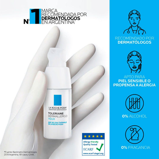 LA ROCHE POSAY Toleriane Dermallergo Hidratante Para Contorno De Ojos, 20ml