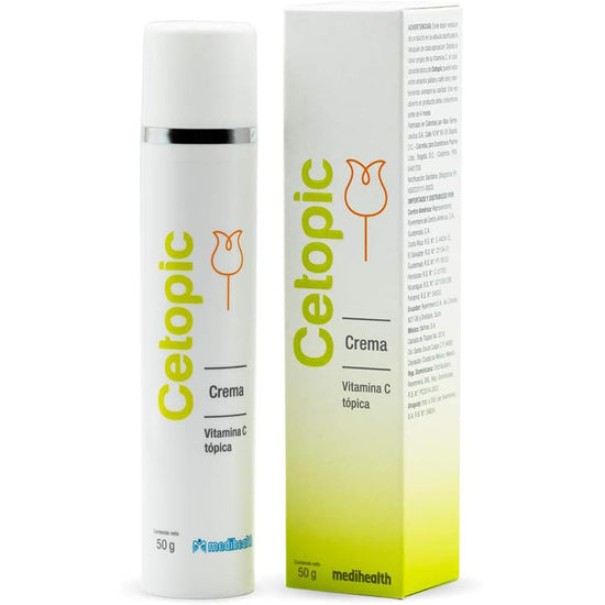 MEDIHEALTH Cetopic Crema Anti-Edad con Vitamina C, Despigmentante, 50g