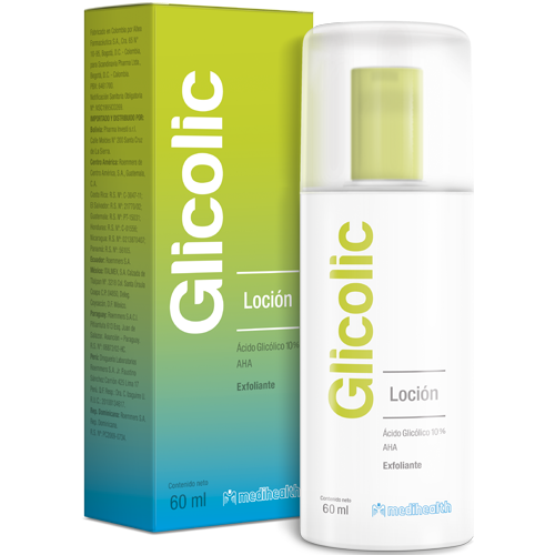 MEDIHEALTH Glicolic Loción, Ácido Glicólico 10% Anti-Edad, Exfoliante, 60ml