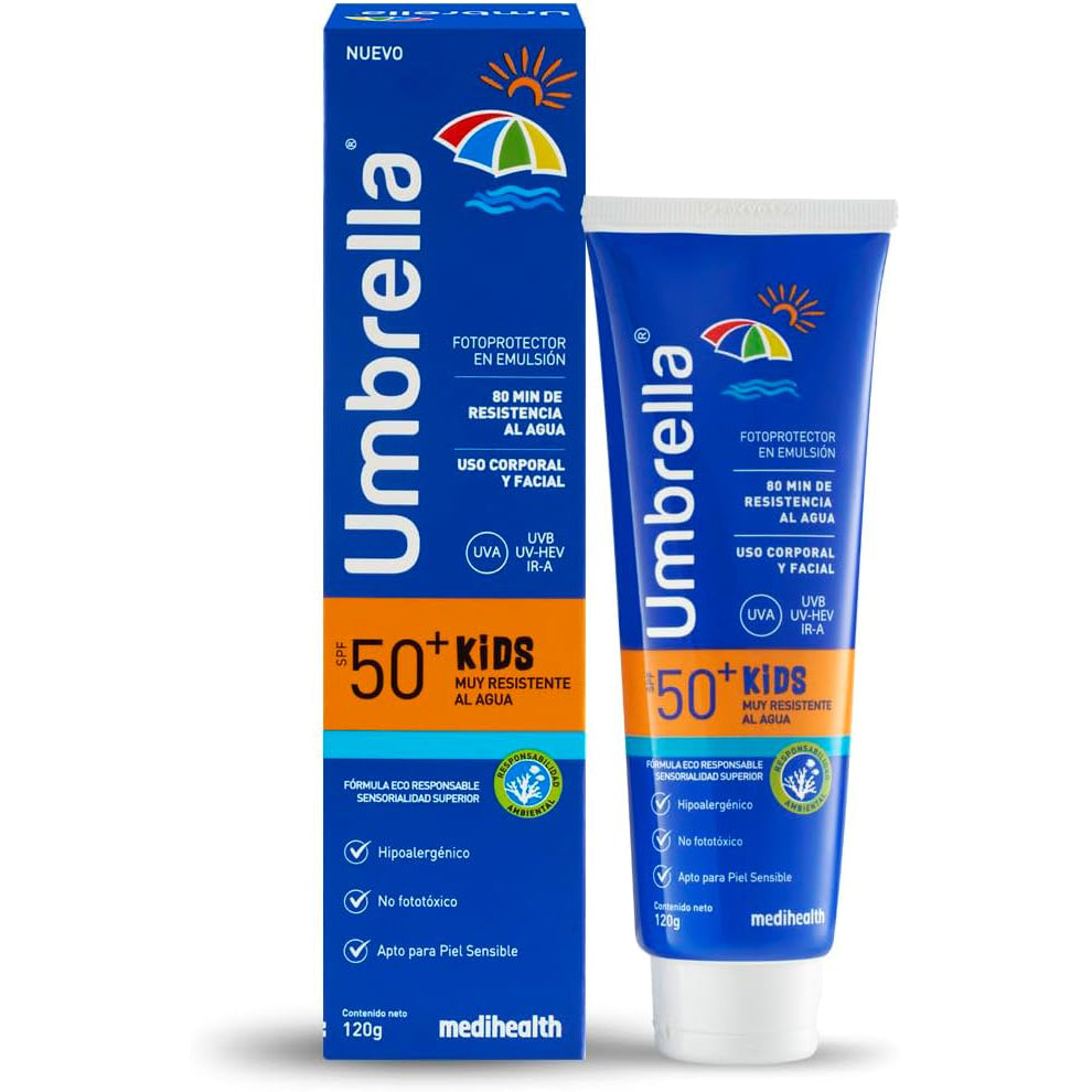 MEDIHEALTH Umbrella Kids Protector Solar Corporal y Facial Muy Resistente SPF50+