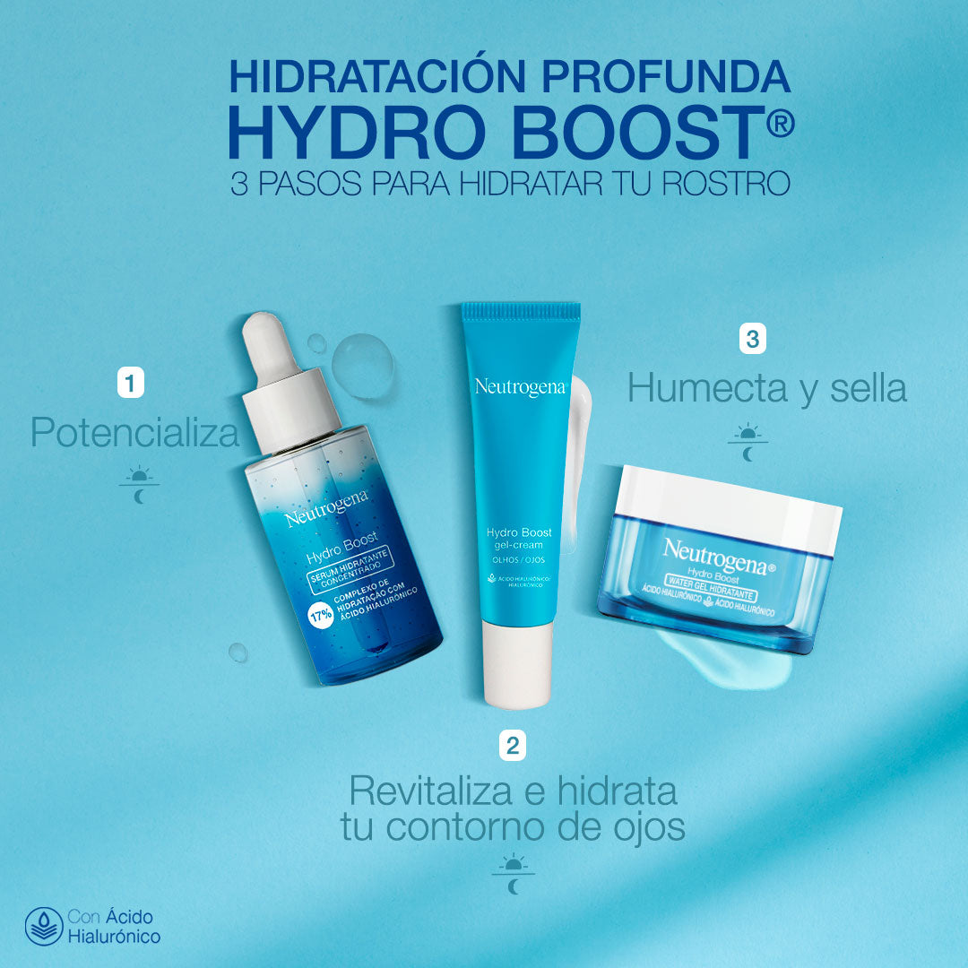 NEUTROGENA Hydro Boost Water Gel, Hidratante con Ácido Hialurónico, 48g