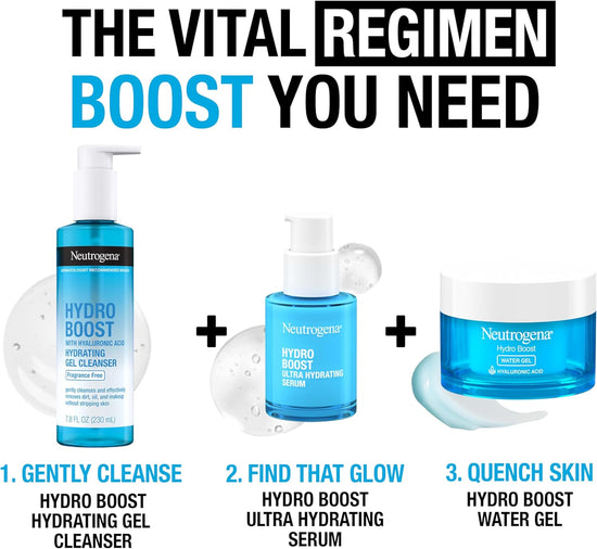 NEUTROGENA Hydro Boost Water Gel, Hidratante con Ácido Hialurónico, 48g