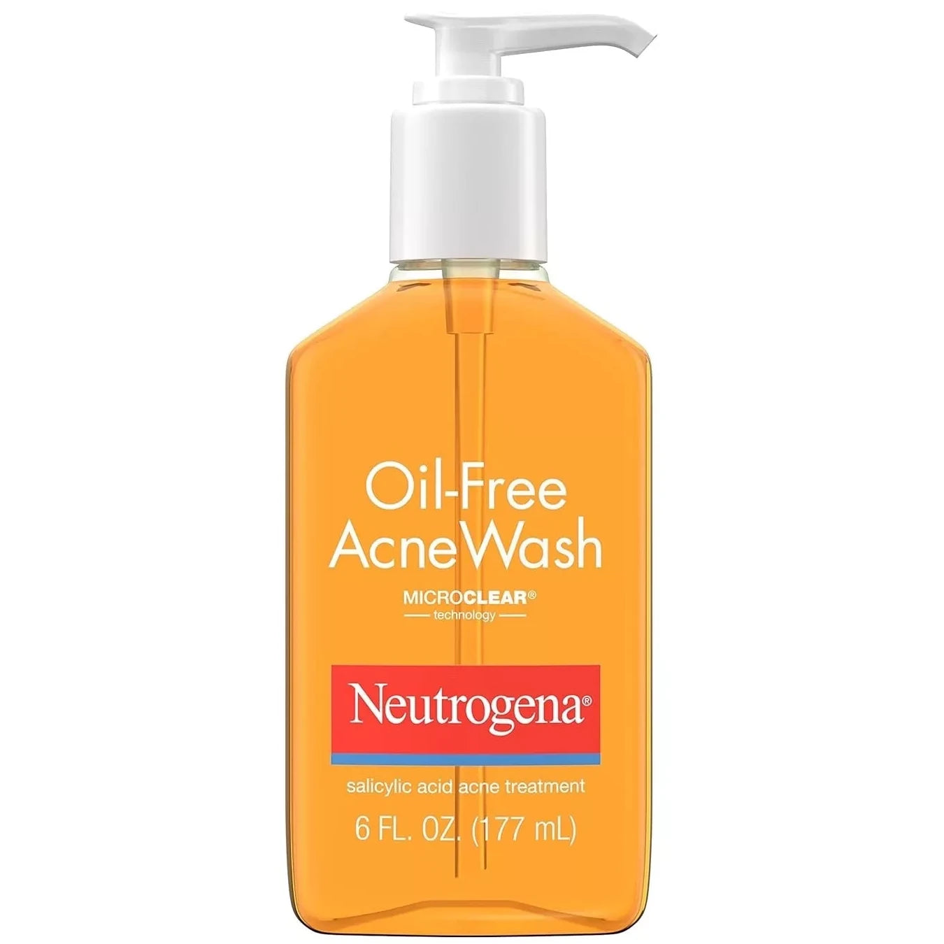 NEUTROGENA Oil-Free Acne Wash With Salicylic Acid Cleanser, Limpiador  177ml