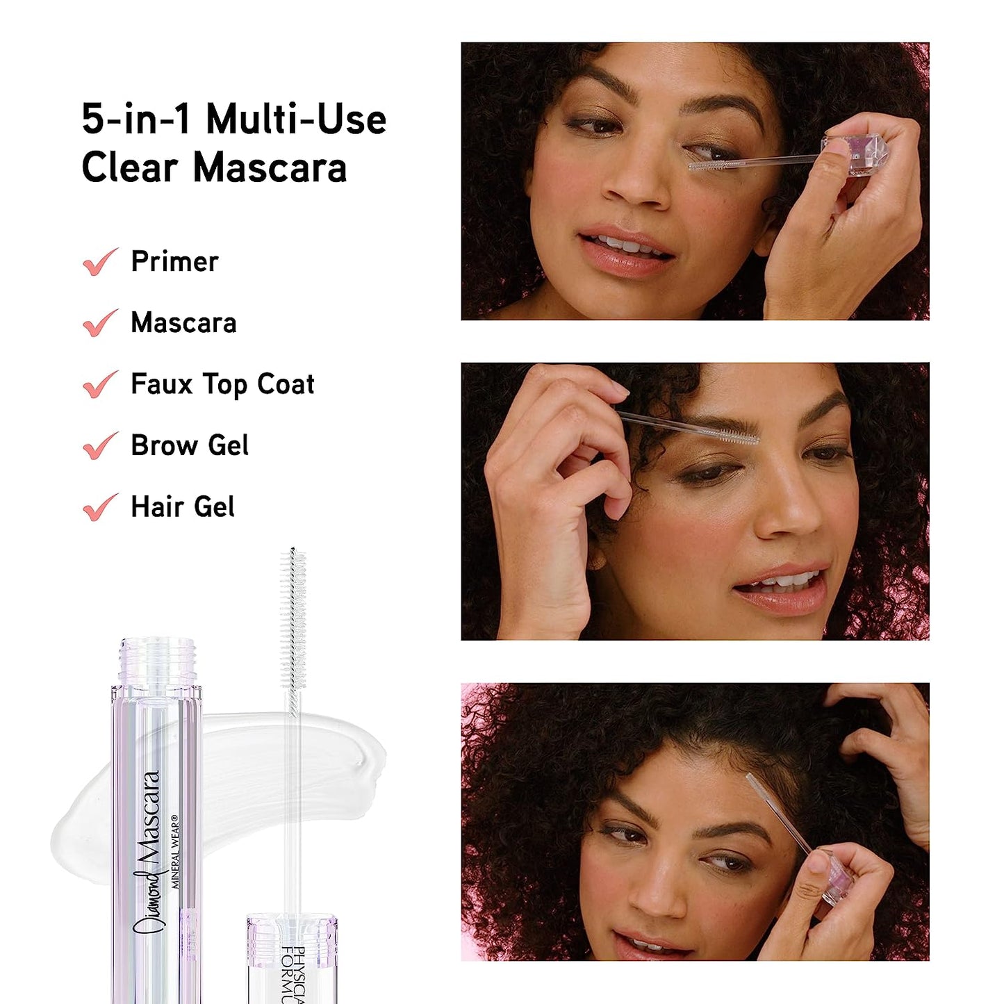 PHYSICIANS FORMULA Mineral Wear Diamond Mascara Clear 9.5ml