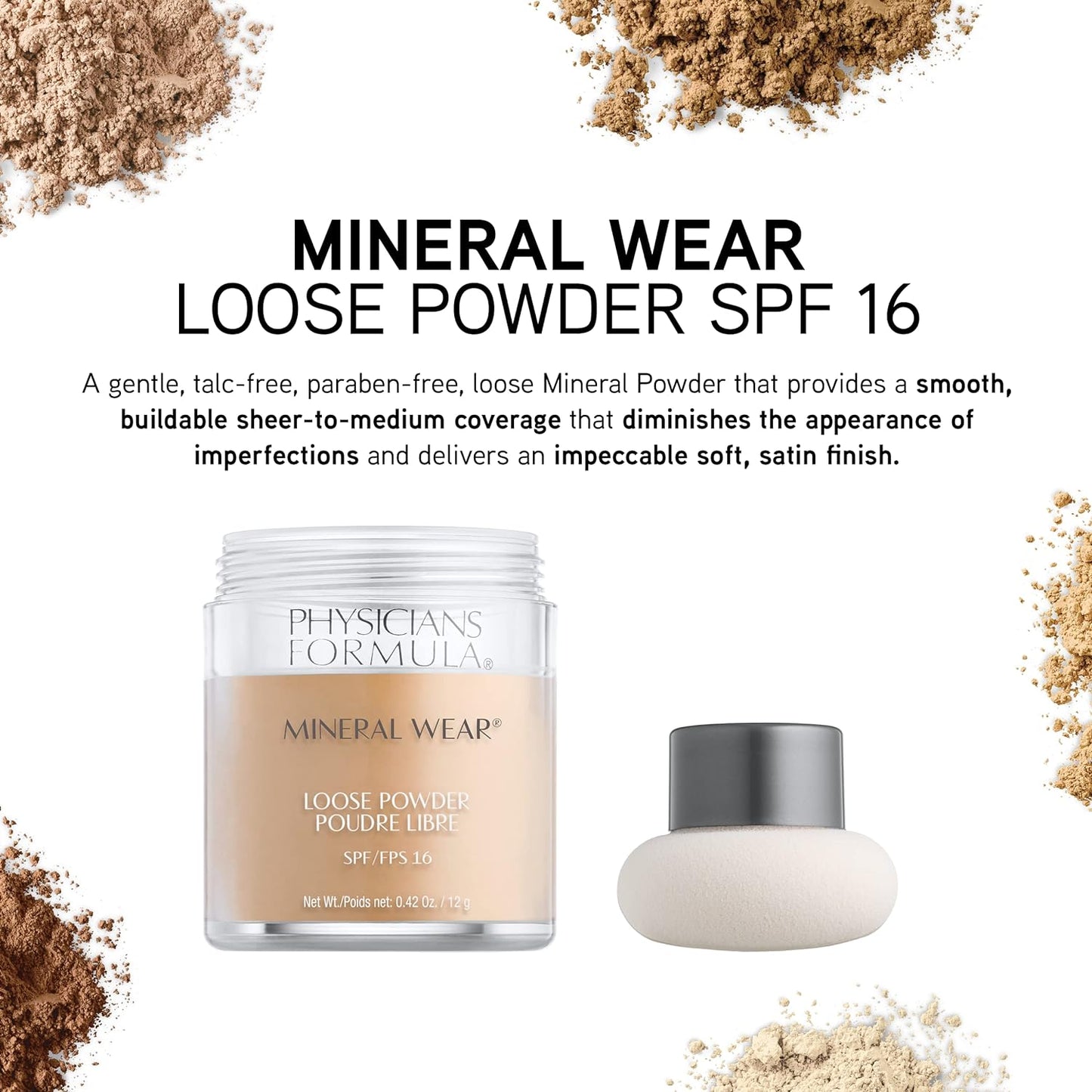 PHYSICIANS FORMULA Mineral Wear Loose Powder SPF 16 12gr