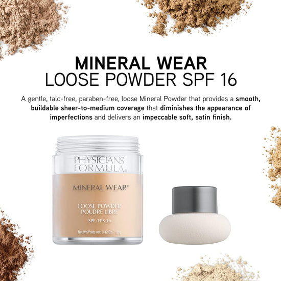 PHYSICIANS FORMULA Mineral Wear Loose Powder SPF 16 12gr