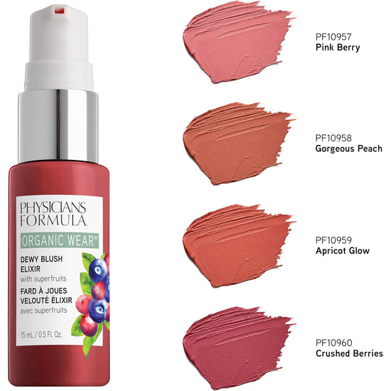 PHYSICIANS FORMULA Organic Wear Dewy Blush Elixir, Rubor Elixir Ligero 15ml
