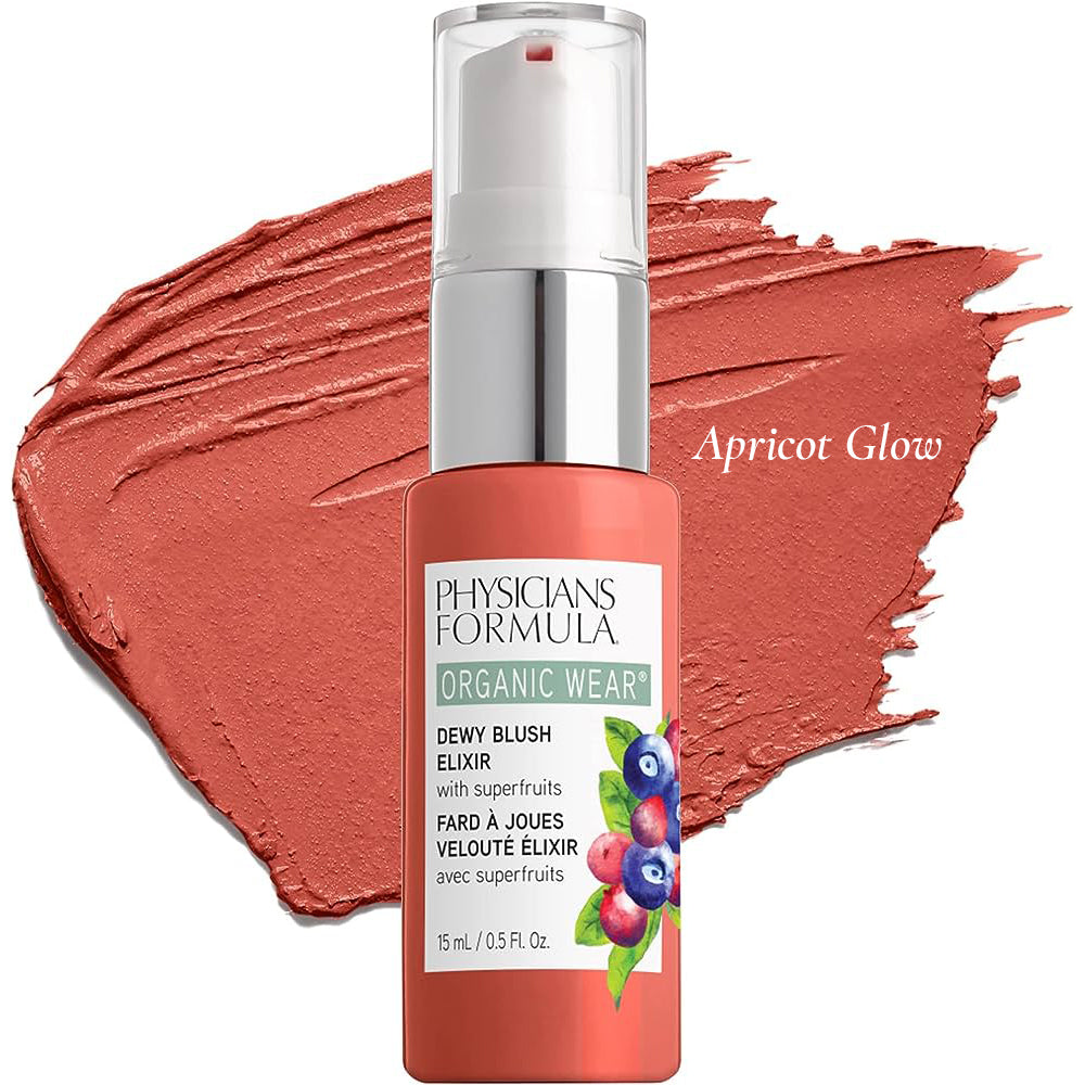 PHYSICIANS FORMULA Organic Wear Dewy Blush Elixir, Rubor Elixir Ligero 15ml