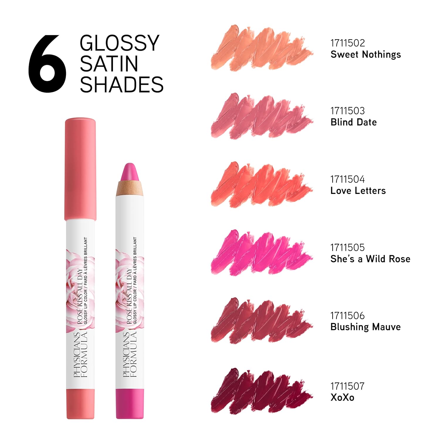 PHYSICIANS FORMULA Rosé Kiss All Day Glossy Lipstick 4.3gr