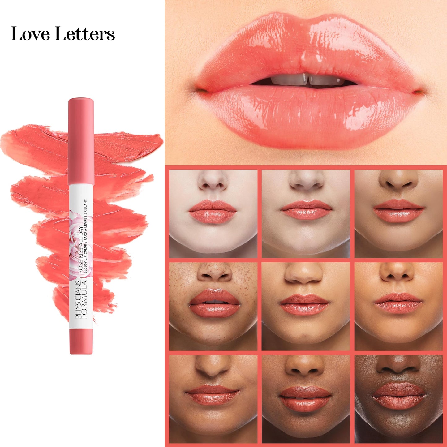 PHYSICIANS FORMULA Rosé Kiss All Day Glossy Lipstick 4.3gr