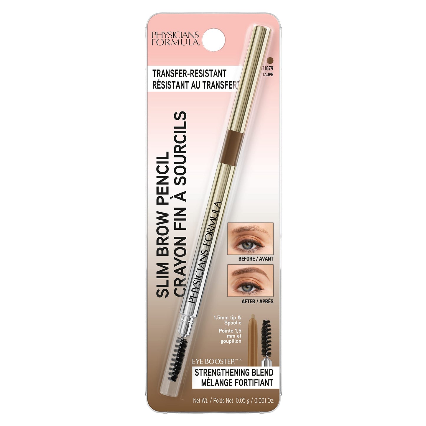 PHYSICIANS FORMULA Slim Brow Pencil, Lápiz para Ceja Retráctil .05gr