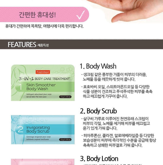 PUREDERM 3-in-1 Body Care Treatment