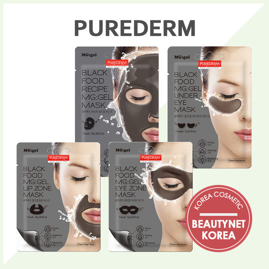 PUREDERM Black Food MG:GEL Eye Zone Mask, Máscara Gel Zona Ojos 12gr