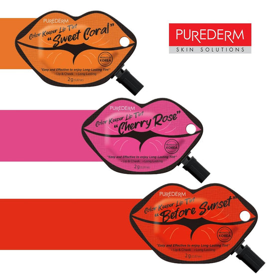 PUREDERM Keeper Lip Tint Sweet Coral, Tinta Labial Sweet Coral 2gr