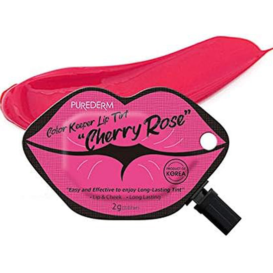 PUREDERM Keeper Lip Tint Cherry Rose, Tinta Labial Cherry Rose 2gr