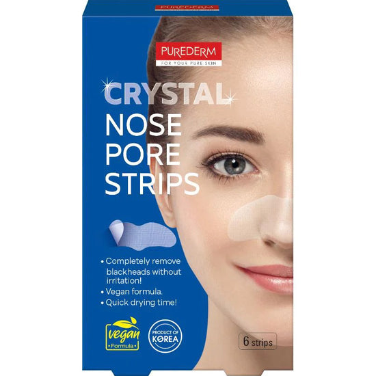 PUREDERM Crystal Nose Pore Strips, Bandas De Cristal Para La Nariz