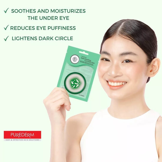 PUREDERM Hydro Soothing Cucumber Pads, Almohadillas de Pepino