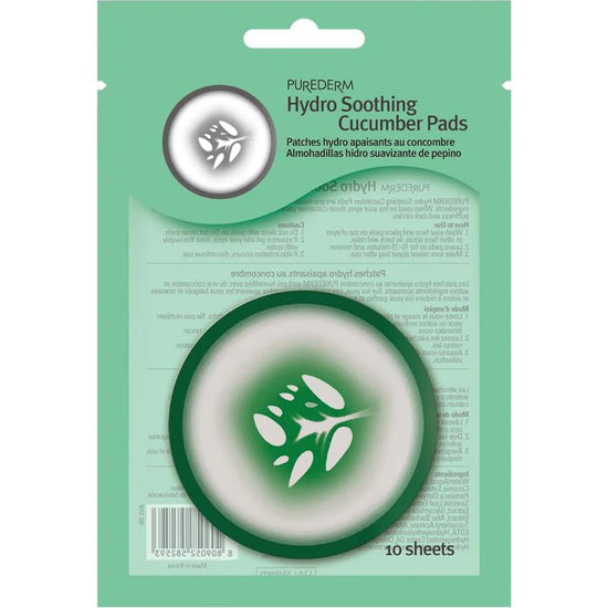 PUREDERM Hydro Soothing Cucumber Pads, Almohadillas de Pepino