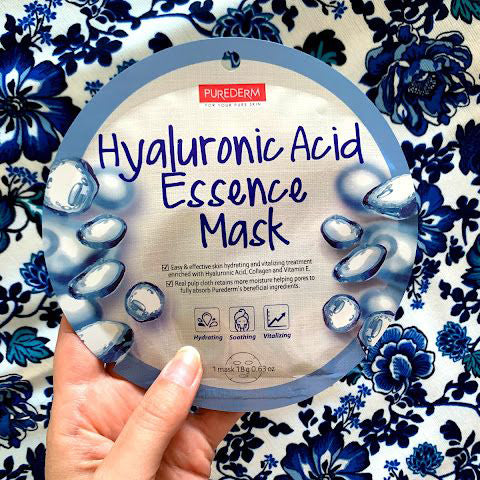 PUREDERM Hyaluronic Acid Essence Mask, Mascarilla Ácido Hialurónico 18gr