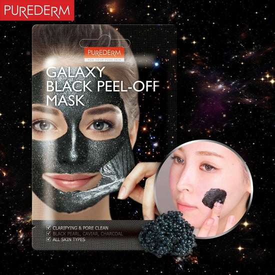 PUREDERM Galaxy Black Peel-Off Mask, Mascarilla Despegable 10gr