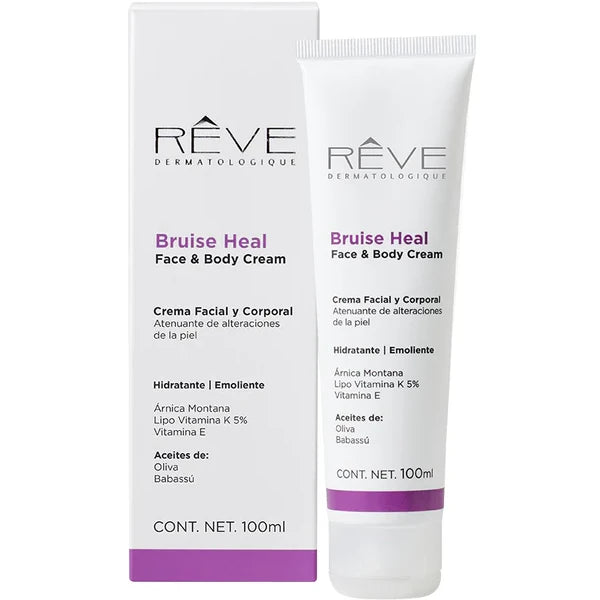 REVE Bruise Heal Crema Facial y Corporal Atenuante de Alteraciones de Piel, 100ml