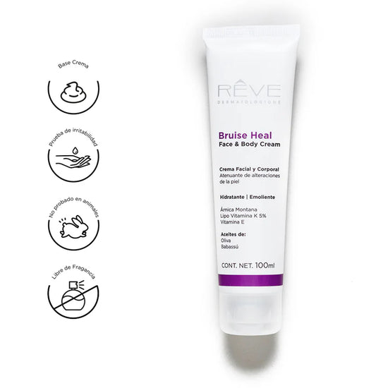 REVE Bruise Heal Crema Facial y Corporal Atenuante de Alteraciones de Piel, 100ml