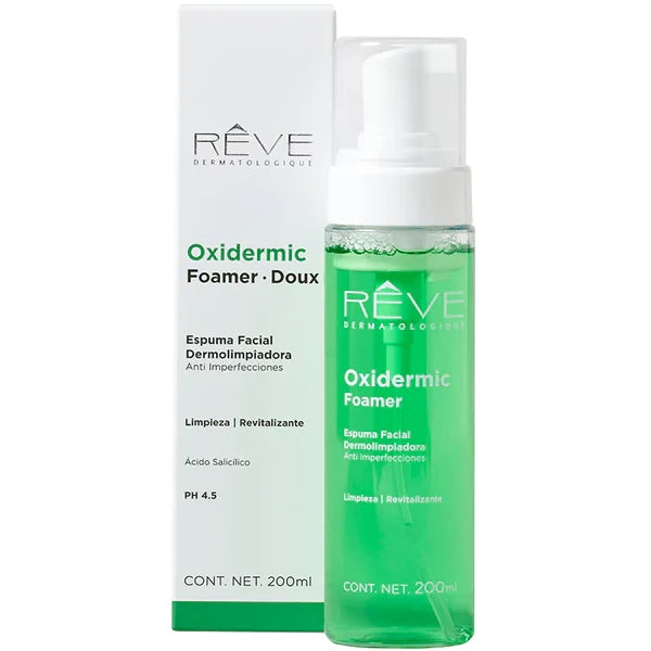 REVE Oxidermic Foamer Doux, Espuma Facial de Limpieza Anti Imperfecciones