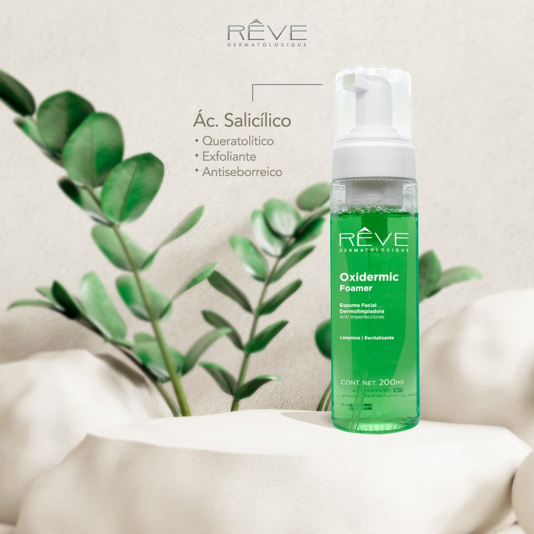 REVE Oxidermic Foamer Doux, Espuma Facial de Limpieza Anti Imperfecciones