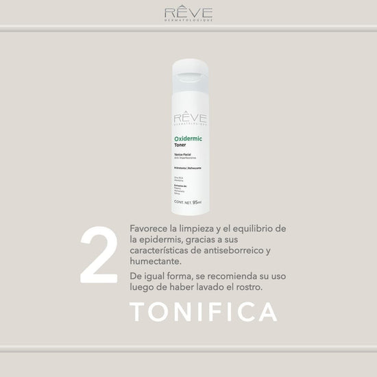 REVE Tónico Facial Anti imperfecciones, Mitiga el Exceso de Sebo en la Piel