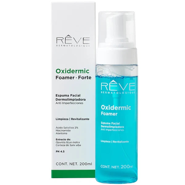 REVE Oxidermic Foamer Forte, Espuma Facial de Limpieza Anti Imperfecciones