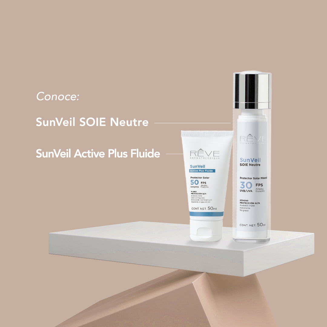 REVE SunVeil Active Plus Fluide, Protector Solar Ultra Fluido FPS50 UVA/UVB, 50ml