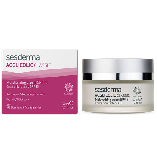 SESDERMA ACGLICOLIC CLASSIC Crema Hidratante con Ácido Glicólico, SPF15