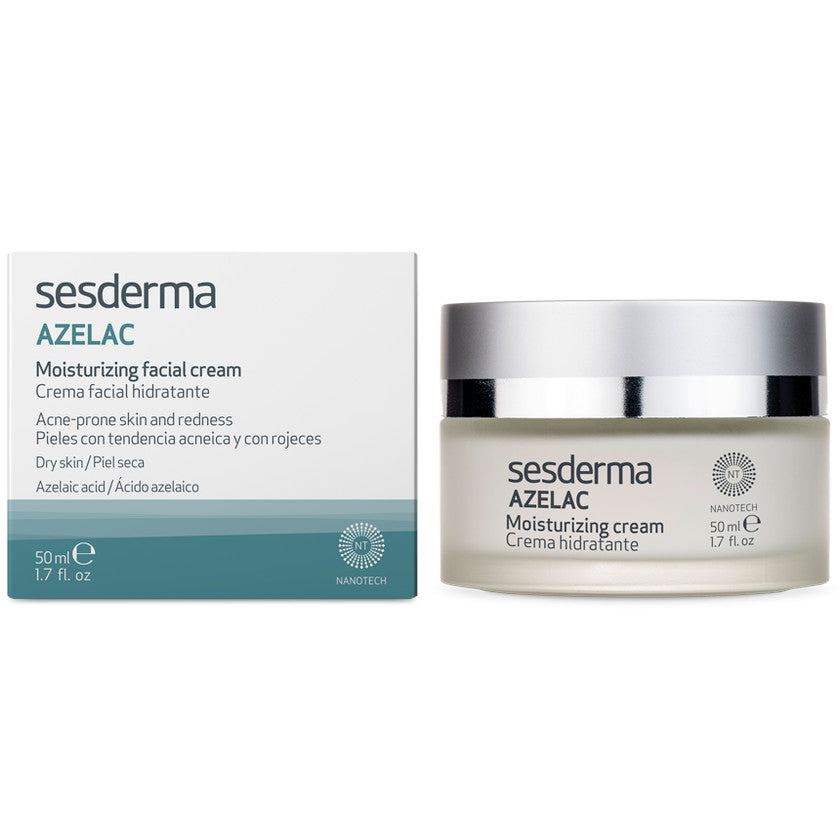 SESDERMA AZELAC Crema Facial Hidratante para Pieles Sensibles y con Rojeces, 50ml