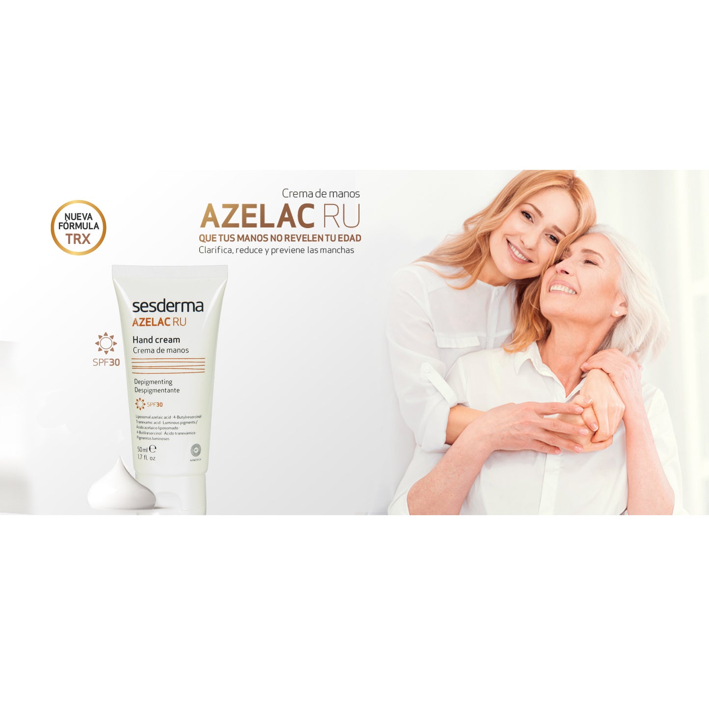 SESDERMA AZELAC RU Crema de Manos Despigmentante SPF30 50ml