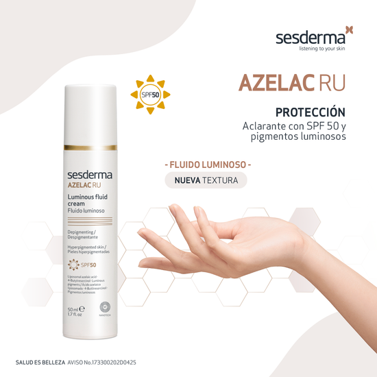 SESDERMA AZELAC RU Fluido Luminoso Despigmentante Facial SPF50 50ml