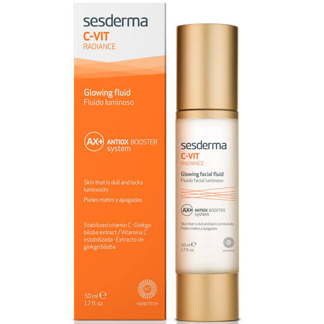 SESDERMA C-VIT RADIANCE Fluido Facial Luminoso con Vitamina C, 50ml