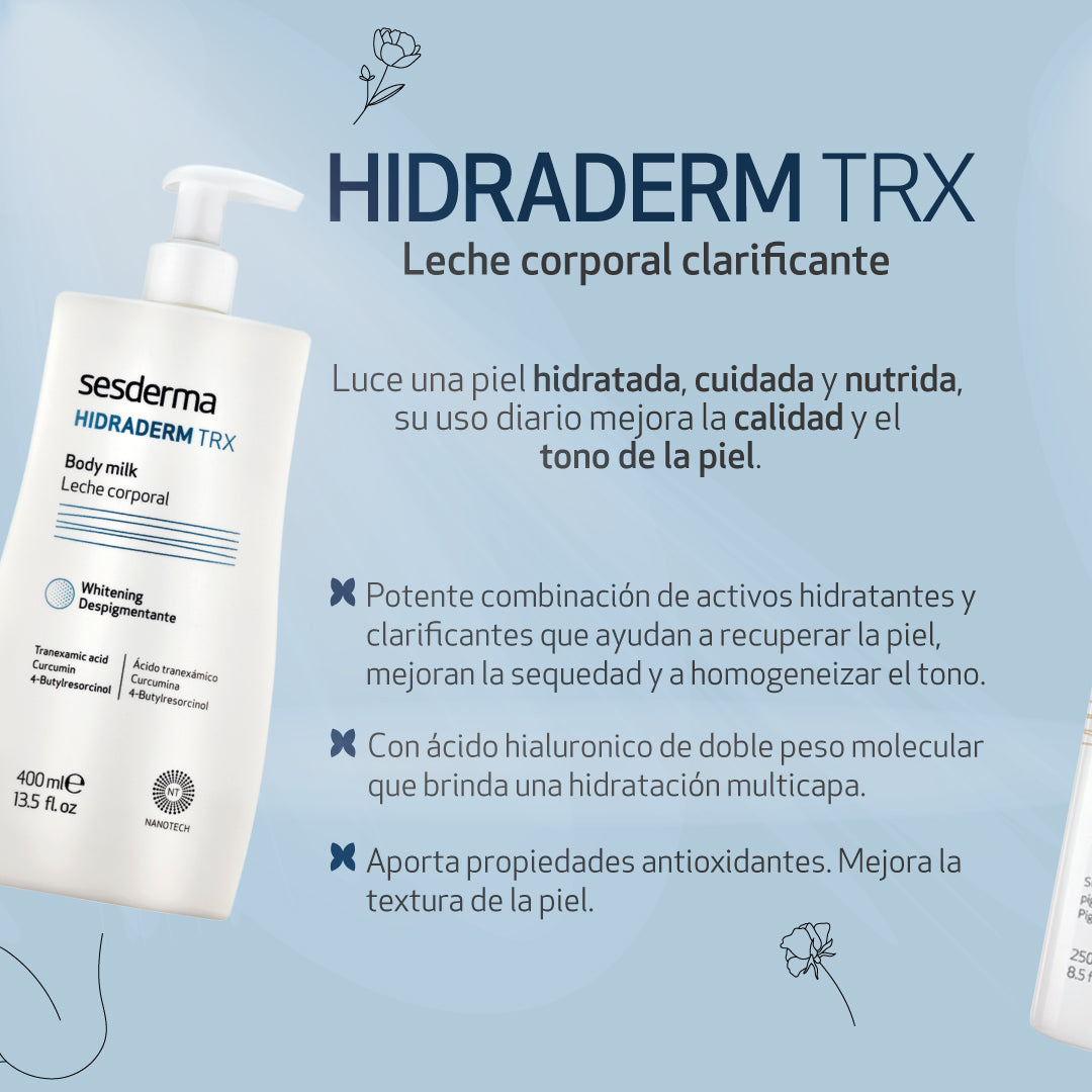 SESDERMA HIDRADERM TRX Leche Corporal Hidratante Clarificante, 400ml