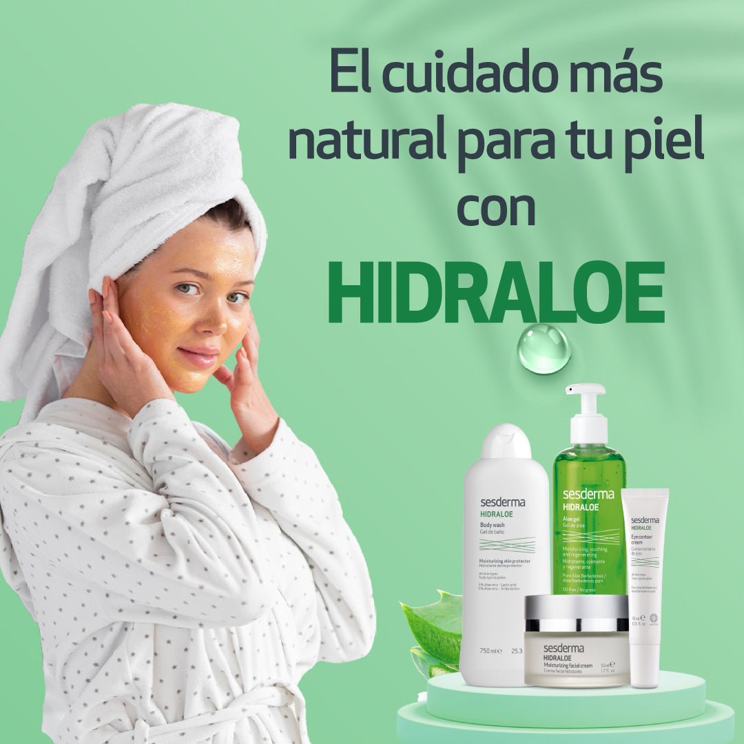 SESDERMA HIDRALOE Gel de Baño con Aloe Vera Orgánico 100% Puro, 750ml