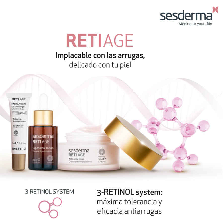 SESDERMA RETIAGE Gel Contorno de Ojos, 3-Retinol System, 15ml