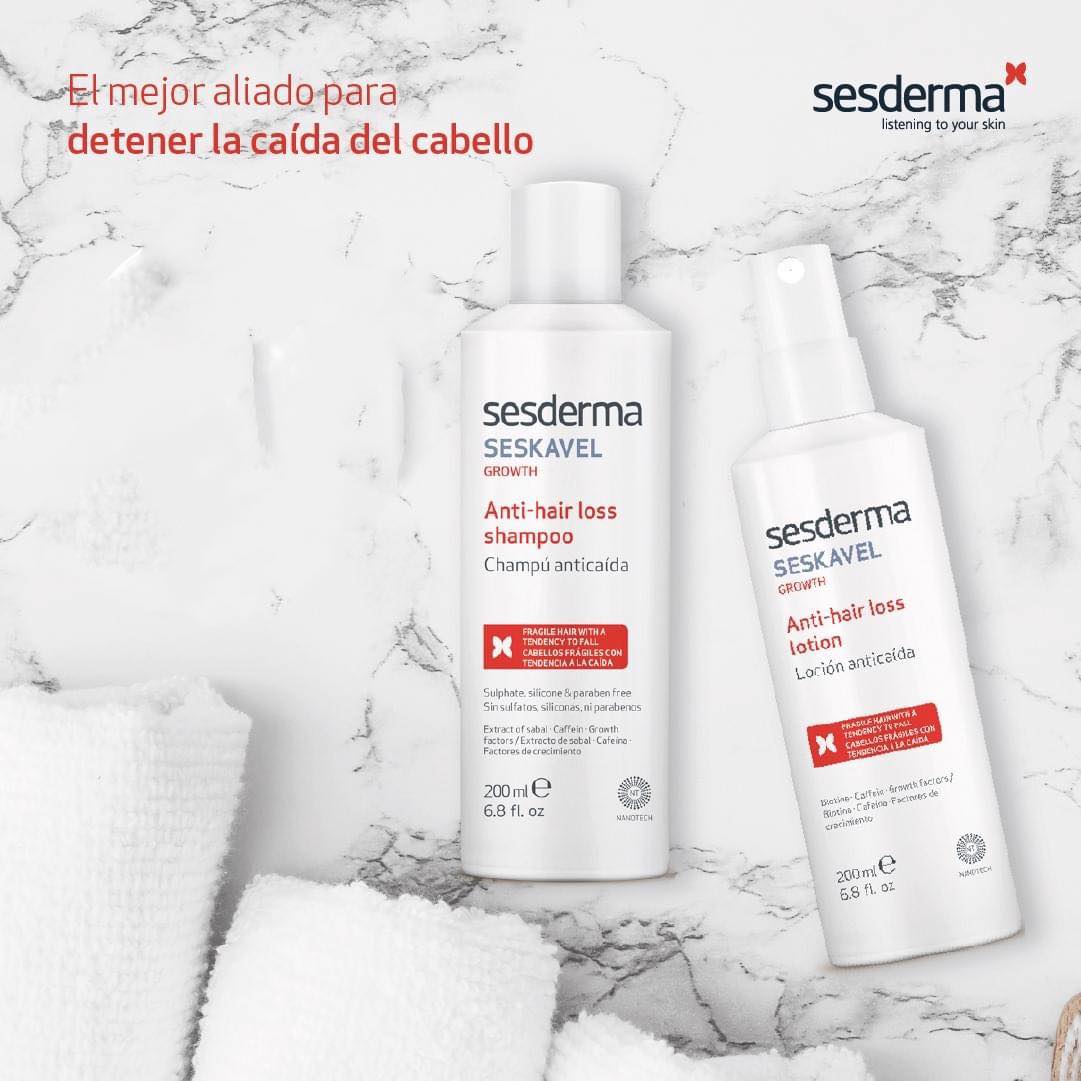 SESDERMA SESKAVEL Loción Capilar Anticaída, Previene y Frena la Caída de Cabello