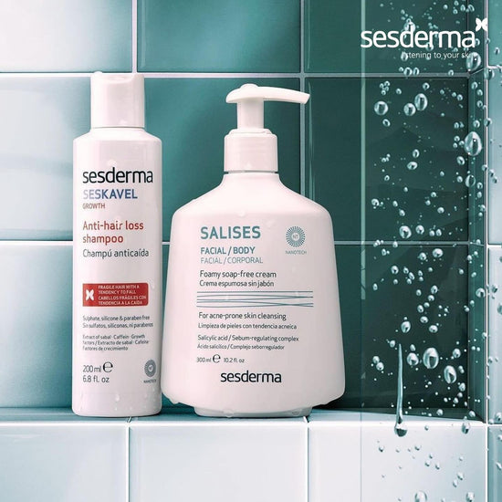 SESDERMA SESKAVEL Champú Anticaída, Previene y Frena la Caída de Cabello