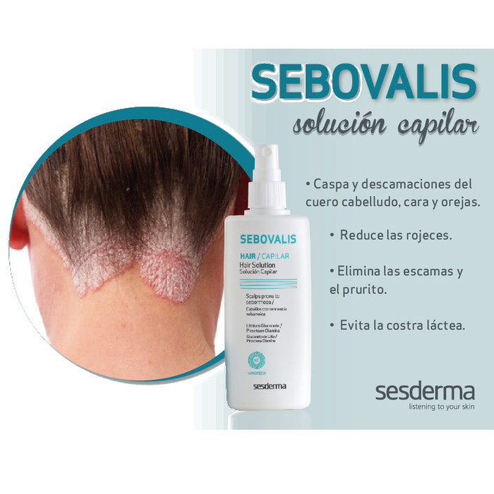 SESDERMA Sebovalis Solución Capilar, Tratamiento para Caspa, 100ml