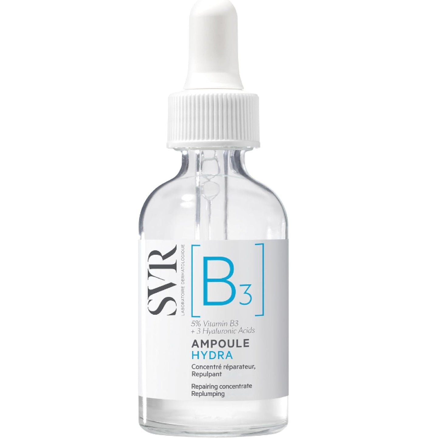 SVR Sérum B3 Ampoule Hydra, Antiedad, Vitamina B3 y 3 Ácidos Hialurónicos, 30ml