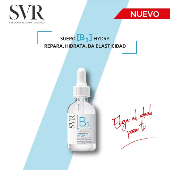 SVR Sérum B3 Ampoule Hydra, Antiedad, Vitamina B3 y 3 Ácidos Hialurónicos, 30ml