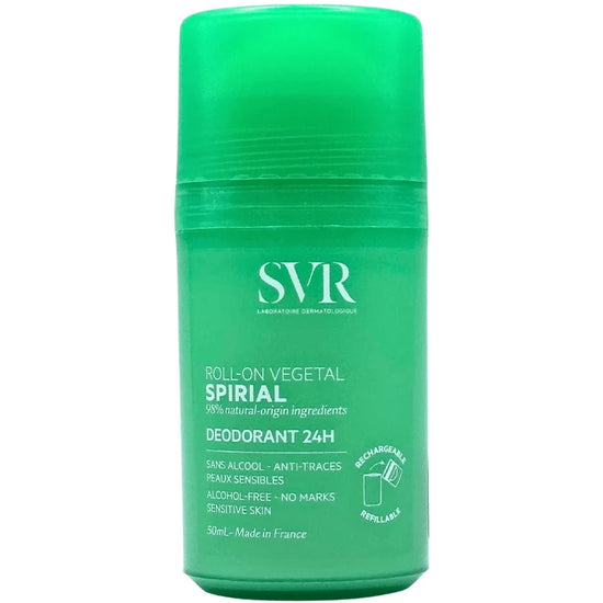 SVR Spirial Roll-On Végétal , Desodorante Vegano, Activos Naturales, 24hrs. 50ml