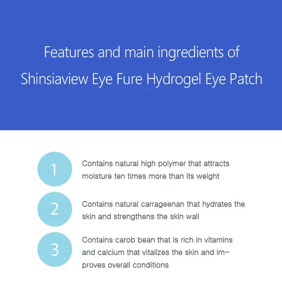 SHINSIAVIEW Eye Pure Hyarulonic Panthenol Hydrogel Eye Patch